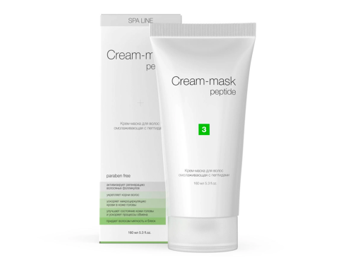 SPA LINE Крем-маска для волос с пептидами